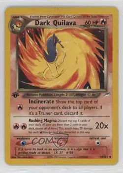 Dark Quilava 1st Ed. Pokemon Neo Destiny #39 2002 - Image 1