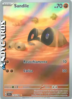 SANDILE 216/198• Rara Gallery • Scarlatto e Violetto SV POKEMON - Image 1