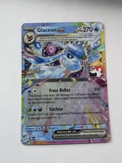 Play! Pokemon Prize Pack Series 7 Prismatic Evolutions 026/131 Glaceon ex New - Image 1