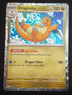Dragonite 012/015 McDonald's Promos 2024 Holo Pokemon TCG (LP) - Image 1
