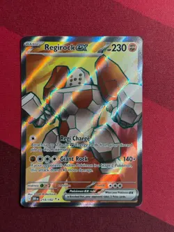 Pokemon Regirock ex 214/182 Destined Rivals Ultra Rare Holo NM - Image 1