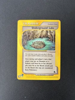 Pokemon Card Skyridge Underground Lake 141/144 E Series Pokemon TCG - Image 1