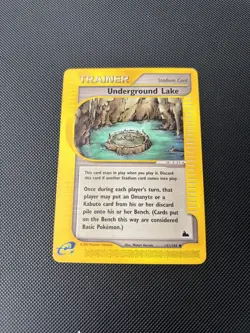 Pokemon Card Skyridge Underground Lake 141/144 E Series Pokemon TCG - Image 2