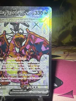 Charizard ex 215/197 SV03: Obsidian Flames Holo Full Art Ultra Rare Pokemon NM - Image 2