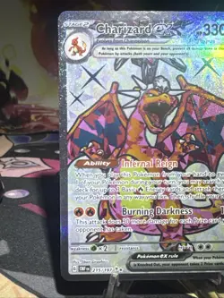 Charizard ex 215/197 SV03: Obsidian Flames Holo Full Art Ultra Rare Pokemon NM - Image 3