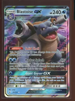 Blastoise GX Holo 35/214 NM Sun Moon Unbroken Bonds Pokemon - Image 1
