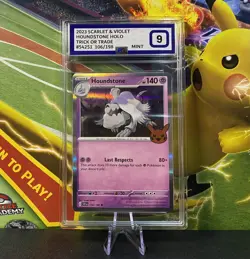 99P start! Pokemon TCG- Houndstone - Trick Or Trade 2023 (106/198) - PGGrade 9 - Image 1
