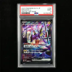 PSA 9 MINT 2023 Pokemon JPN Miraidon ex 102/078 SAR - Image 1