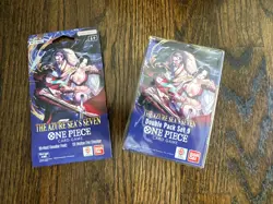 One Piece TCG: Double Pack Set 9 The Azure Sea's Seven Plus Booster Pack 2 Items - Image 1