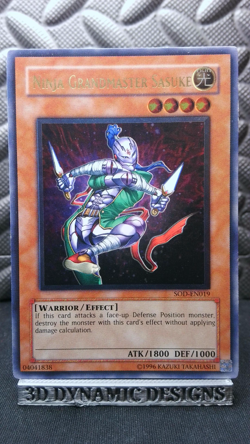 Yugioh Ninja Grandmaster Sasuke SOD-EN019 Ultimate Rare Soul Of Duelist LP/PL - Image 1