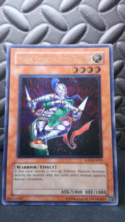 Yugioh Ninja Grandmaster Sasuke SOD-EN019 Ultimate Rare Soul Of Duelist LP/PL - Image 2