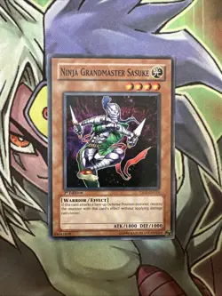 YSDJ-EN014 Ninja Grandmaster Sasuke Common 1st Edition NM Yugioh Card - Image 1