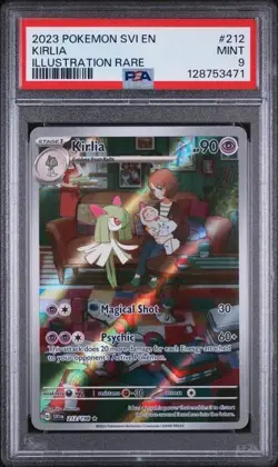 2023 Pokemon Svi En-Scarlet & Violet #212 Kirlia Illustration Rare PSA 9 - Image 1