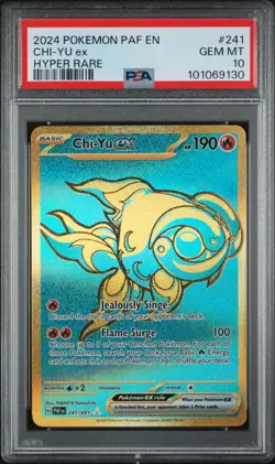 Chi-Yu ex Hyper Rare Gold 241/091 PSA 10 Gem Mint 2024 Pokemon PAF EN - Image 1