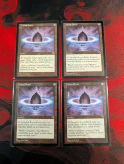 4x Lotus Petal Tempest Regular English MTG TMP Tempest - Image 1