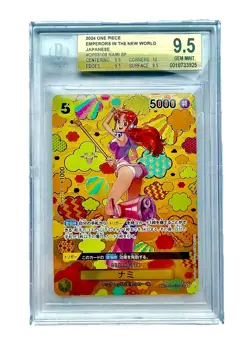 One Piece CCG Nami OP08-106 SP BGS 9.5 Emperors In New World Japanese - Image 1