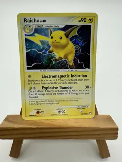 Pokemon Raichu 15/123 LP Holo Diamond & Pearl Mysterious Treasures - Image 3