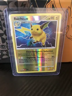 Pokemon Raichu Lv.40 - Mysterious Treasures 15/123 Reverse Holo FOIL Rare - NM - Image 2