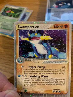 LP! Swampert EX (95/95) Team Magma vs Team Aqua Holo Ultra Rare Pokemon Card! - Image 4