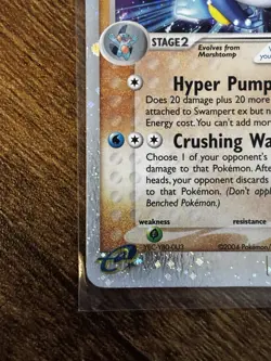 Pokemon Swampert EX TCG Team Magma vs Team Aqua No.95 Holo Card - Image 4