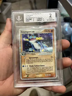 Swampert EX 95/95 BGS 2 Pokemon 2004 Team Magma vs Team Aqua Italian - Image 1