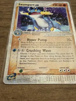 2004 Team Magma Vs Team Aqua Swampert EX 95/95 Holo Rare Pokemon TCG MP Played - Image 5