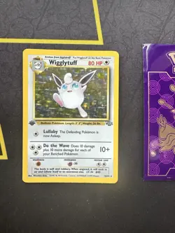 Pokemon Card Wigglytuff 16/64 1st Edition Holo Rare 082💎NM💎 - Image 1