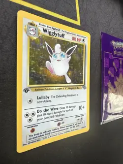 Pokemon Card Wigglytuff 16/64 1st Edition Holo Rare 082💎NM💎 - Image 2