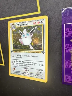 Pokemon Card Wigglytuff 16/64 1st Edition Holo Rare 082💎NM💎 - Image 3