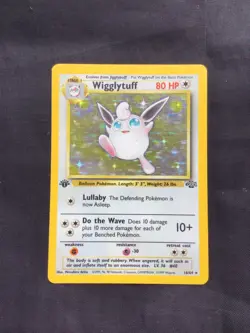 Pokemon Cards: Jungle 1st Edition Rare Holo: Wigglytuff 16/64 - Image 1
