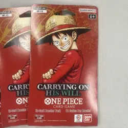 One Piece OP-13 Carrying on His Will Sleeved Booster Packs Lot of 6 Blisters - Image 2