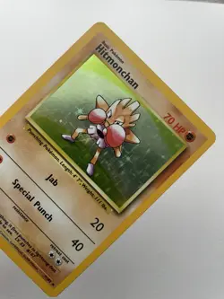 Hitmonchan 007/102 Base Set Holo Pokemon Card - Image 2
