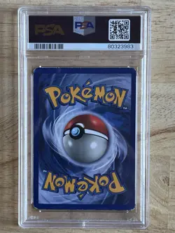 Pokemon TCG Hitmonchan Holo Rare Card 007/102 Base Set 1999 PSA Graded - Image 2