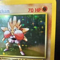 Hitmonchan 007/102 Base Set Holo Rare - Vintage Pokemon Card - Image 3