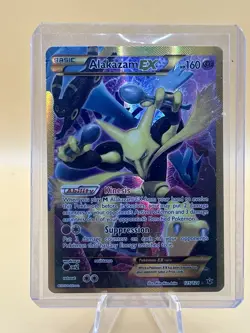 Pokemon TCG Alakazam EX (Secret) 125/124 Fates Collide Holo LP - Image 1