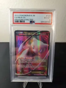 Pokemon Mew EX Full Art Ultra Rare Card 120/124 BW Dragons Exalted 2012 LP - Image 1