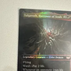 NM Borderless Foil Valgavoth, Harrower of Souls, Duskmourn Commander, Magic, 6 - Image 5