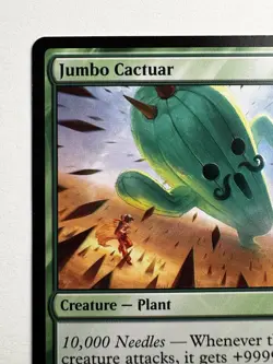 Jumbo Cactuar 0214 - MTG Final Fantasy - Rare Legendary Cactuar Damage Engine - Image 2
