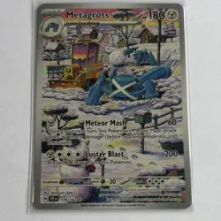 Pokemon Metagross 178/162 Illustration Rare SV05 Temporal Forces Holo Meteor Ma. - Image 1