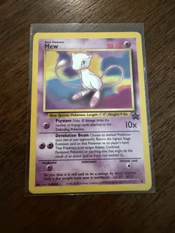 Mew 8 WOTC Black Star Promo Pokemon Card - Image 1