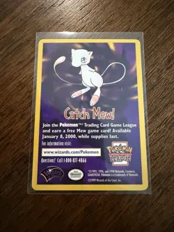 Mew 8 WOTC Black Star Promo Pokemon Card - Image 2
