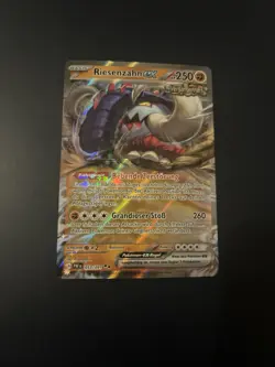 Pokemonkarte Riesenzahn ex 053/091 Karmesin & Purpur Paldeas Schicksale Holo DE - Image 1