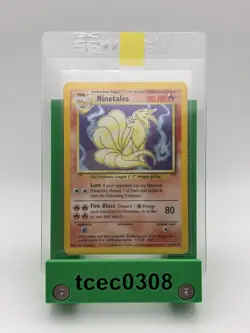Ninetales - Base Set Holo - 12/102 - WOTC Pokemon Card - Heavy Play - HP - Image 1