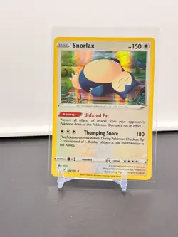 Snorlax Holo Rare #142 143/196 Lost Origin Pokemon TCG NM+ - Image 1