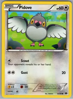 Pidove 83/99 Common Next Destinies Pokemon NM - Image 1