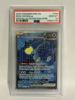 Iron Crown EX 158/131 Prismatic Evolutions SIR PSA 10 Gem Mint Pokemon - Image 1