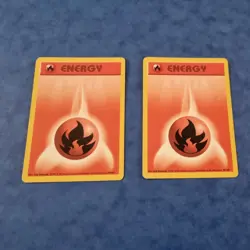 Pokemon - two Energy Cards fire 1999-2000 98/102 - Image 1