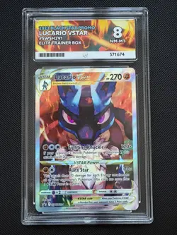 Ace 8 Lucario VSTAR Crown Zenith Promo Pokemon Card SWSH291 - Image 1
