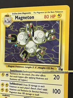 1999 Pokemon Fossil Holo Ditto Muk Magneton Kabutops Lot Of 4 - Image 2