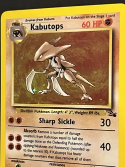 1999 Pokemon Fossil Holo Ditto Muk Magneton Kabutops Lot Of 4 - Image 3